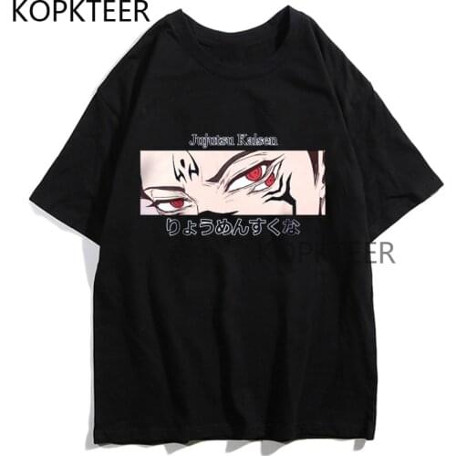 Jujutsu Kaisen Japanese Anime T Shirts Itadori Yuji Manga Print Harajuku Tops Ryomen Sukuna Cool Men Women Short Sleeve T-Shirts