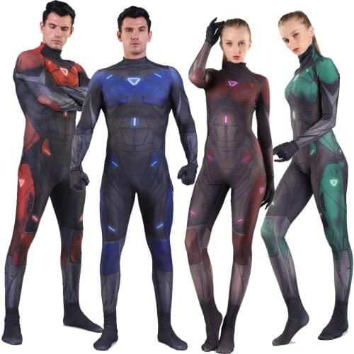 2020 Anime Movie Gen:LOCK Cosplay Kazu Halloween Costumes for Men Valentina Cammie Cosplay Women Jumpsuits & Rompers