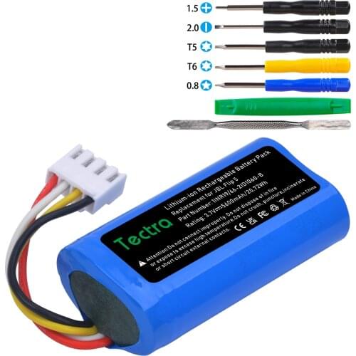 New arrival 5600mAh Battery for JBL Flip 5 Speaker ID1060-B 1INR19/66-2 High quality Made with LG 18650 Li-ion Cells