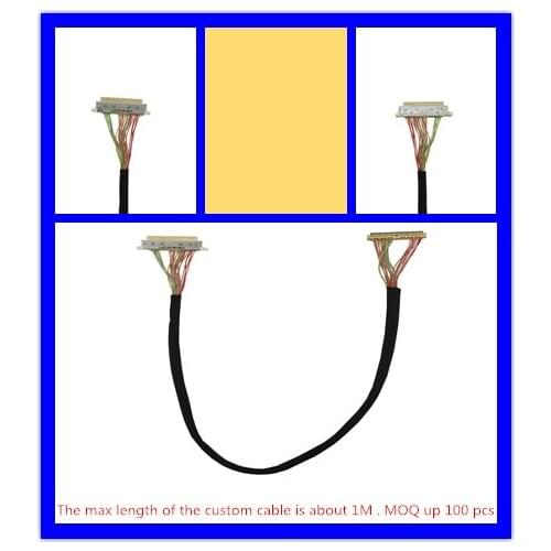 LVDS LCD Panel cable for DN2800MT/D2700MT/ DH61AG/ DQ77KB/ D2500CC Mini-ITX motherboard