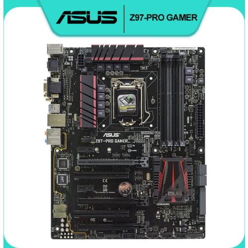 FOR ASUS Z97-PRO GAMER DDR3 32GB Desktop Asus Z97 Mainboard Core i7 i5 i3 M.2 1150 NVME slot ATX used Mainboard LGA 1150