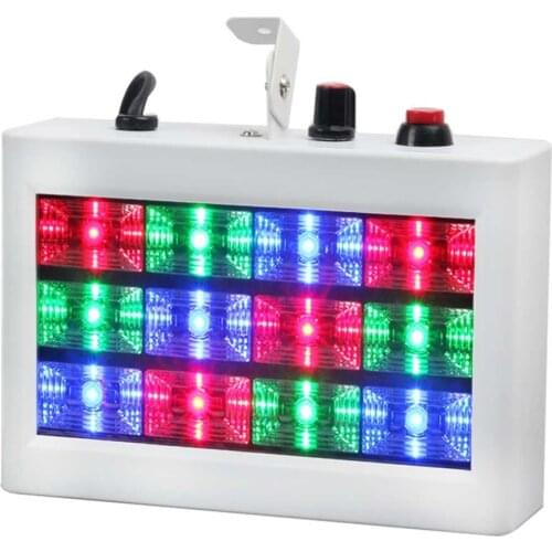 Sharelife Mini 12 RGB Color LED Sound Actived Strobe Light Flash Light Stroboscope Disco for Club Party Stage Lighting Effect