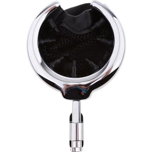 Motorcycle Motorbike Handlebar Cup Holder Chrome Metal Drink For Harley Models 1 Inch