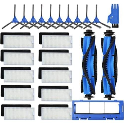 24-Pack Replacement Kit for Eufy RoboVac 11S Vacuum Cleaner Side/Coner/Sweeping Brushes Filter Bristle Roller Brush