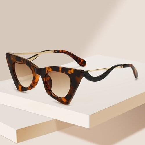 Fashion Cat Eye Shaped Sunglasses Women Luxury Brand Designer Sexy Sun glasses Female Glasses For Woman uv400 Shades