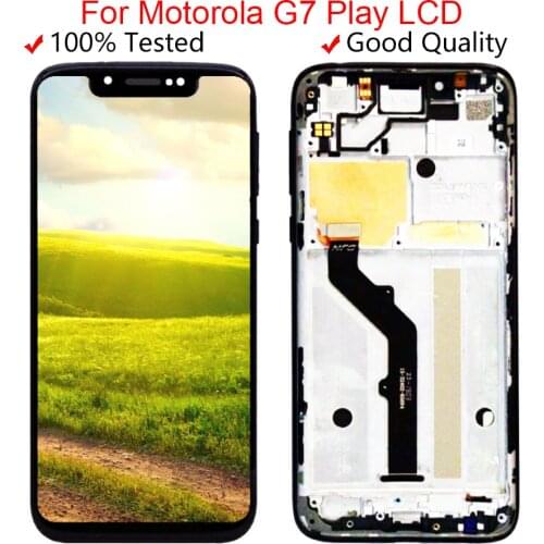 Original 5.7''For Motorola Moto G7 Play XT1952 LCD Display Touch Screen Digitizer Assembly G7 Play With Frame Replacement Parts