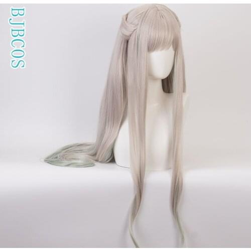 Nene Cosplay Wig Toilet-Bound Hanako Kun Yashiro Nene Wig Jibaku Shounen Hanako-kun Long Wavy Ivory Green Gradient Hair