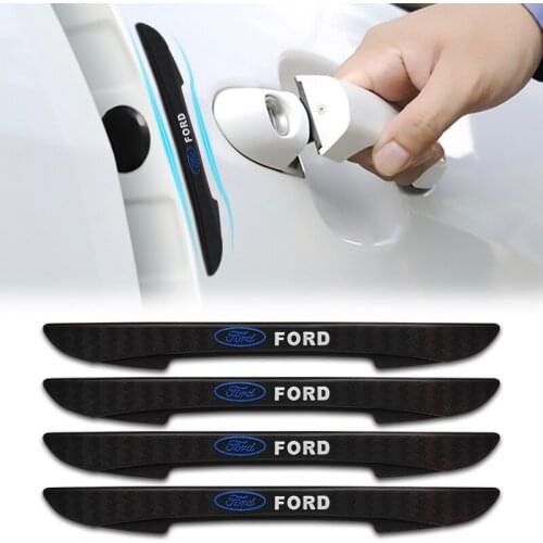 4PC Bumper Anti-collision Strip Car Door Scratch Protector Stickers For Ford Focus 2 3 4 Mk2 Mk3 Mk4 Mk5 Mk7 Ranger Accessories