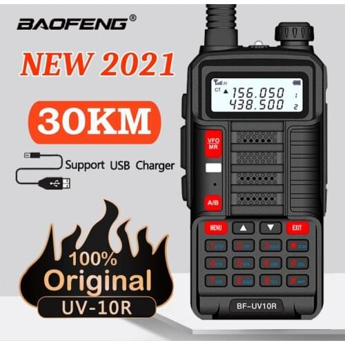 2021 Baofeng UV 10R Plus Mountain Village Walkie Talkie 50KM Than Baofeng UV 9R Plus Ham CB Radio Two Way Radio HF Comunicador