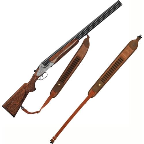 Tourbon Canvas Rifle Sling Belt w/ Bullet Cartridges Ammo Holder Shotgun Shoulder Shooting Strap Swivels Hunting Gun Accessories