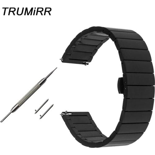 20mm Stainless Steel Watch Band Quick Release Strap for Diesel Men Women Butterfly Buckle Belt Wrist Bracelet Black Gold Silver