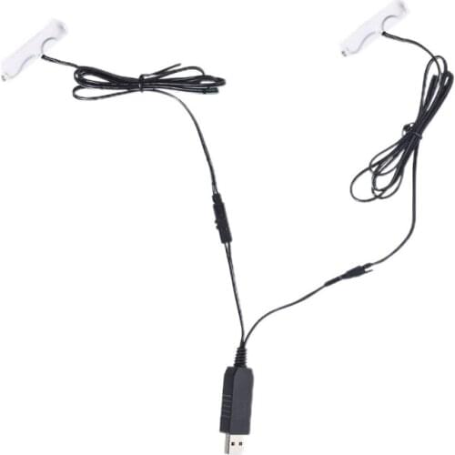 USB to Dual LR6 AA Battery -Eliminator Cable for AA battery Powered Radio Gameboy Lamp Remote Control Cordless phone