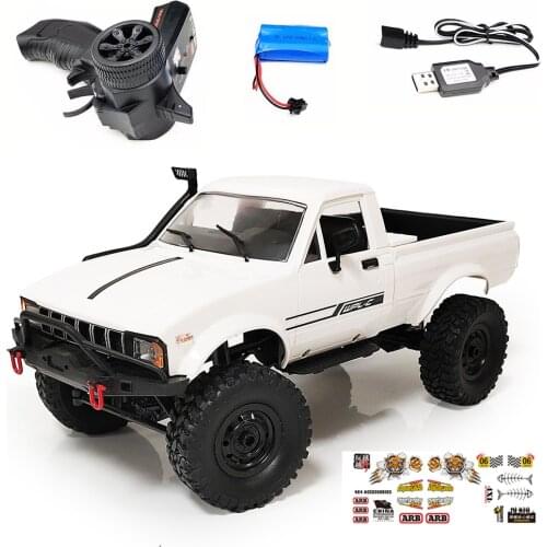 WPL C24 Upgrade C24-1 1:16 RC Car 4WD Radio Control Off-Road Mini Car RTR KIT Rock Crawler Electric Buggy Moving Machine
