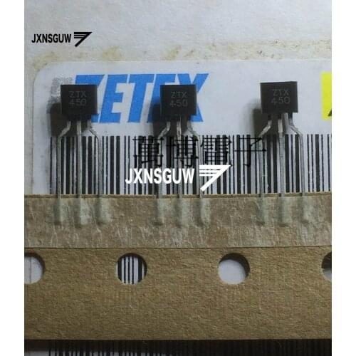 10PCS Original ZETEX ZTX450 Transisitor 450 Audio power amplifier ZTX450 Audio triode 1A 1W 60V Taping Laser word