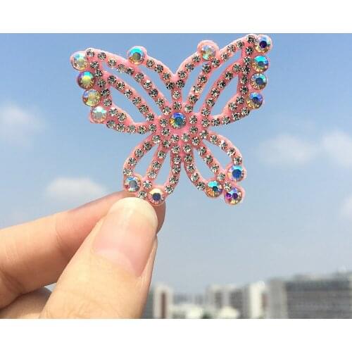 15Pcs Small Size Sequins butterfly patch vintage embroidered rhinestone applique fashion clothing decoration sew on Motifpatch
