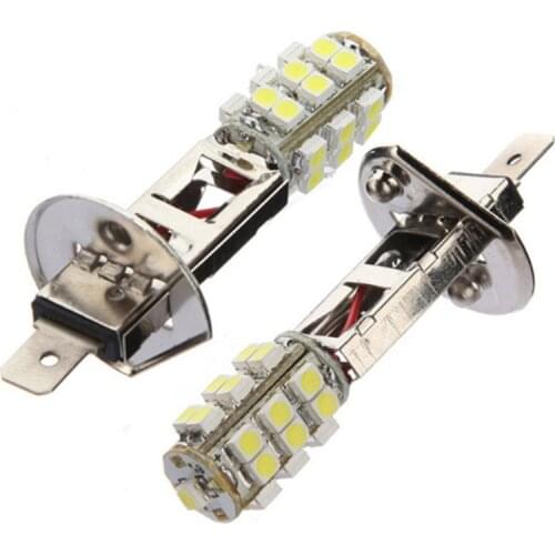 2PCS Car LED Fog Lamp H1 12V 25SMD Fog Lights Replacement Bulb White