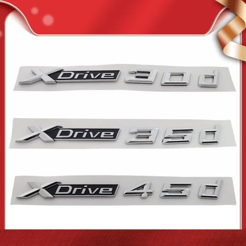 3D Premium XDrive X Drive 30d 35d 45d for X1 X3 X5 X6 E83 E84 F25 F26 Hood Fender trunk Rear Bonnet Decal Emblem Badge Sticker