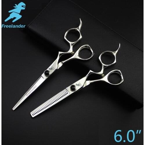 6.0in. Freelander Personality Style Scissors Profissional Hairdressing Scissors Barber Shears Stainless Steel Type Model Number