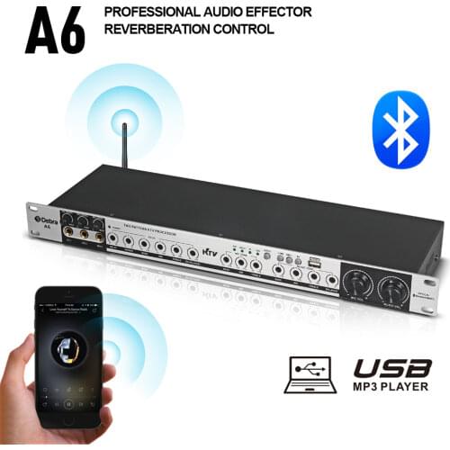 Professional A6 Digital Bluetooth effect processor sound controller system equipment full-function effect karaoke