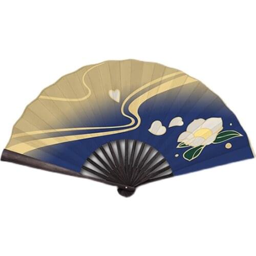Genshin Impact Cosplay Folding Fan Keqing Kamisato Ayaka Zhong Li Venti Xiao Hand Fan Cosplay Costume Accessory Props