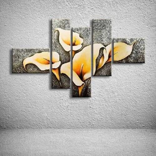 Oil paintings hand painted painting on canvas home decoration Modern Flower oil Painting wall FL5-034