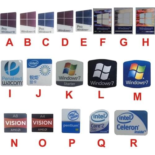 DIY Sticker Original 8th Generation Cpu Generation I3 I5 I7 Xeon Pentium Desktop Computer Notebook Decorative Label Bulk Sale