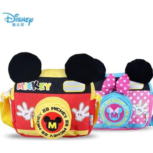 New Disney Cartoon Mickey Mouse Childrens Leisure Kindergarten Messenger Bag Large Capacity Single Boy Girls Plush Shoulder Bag