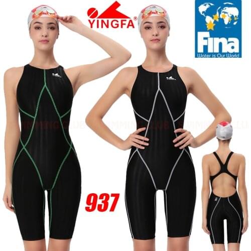 [FINA APPROVED] NWT YINGFA 937 WOMENS GIRLS COMPETITION TRAINING RACING PROFESSIONAL KNEESKIN SWIMWEARS SWIMSUITS ALL SIZE NEW
