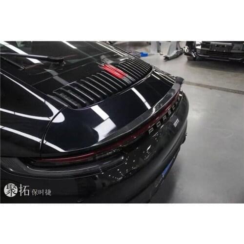 Suitable for 992 New Porsche 911 Modified Paktechz Fiber Front Side Skirt Rear Lip Tail Dry Carbon