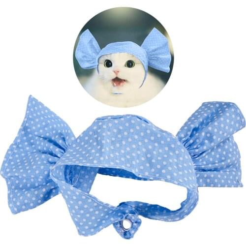 2019 New Pet Headband Dots Pattern Lovely Kawaii Cute Creative Cat Headdress Pet Costume Pet Supplies Accessories for Cats Dogs