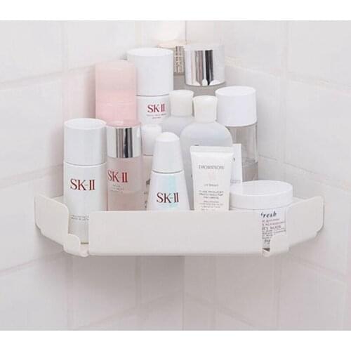 Self-designed free punch bathroom shelf storage rack paste can be hung bathroom tripod wall hanging kitchen finishing
