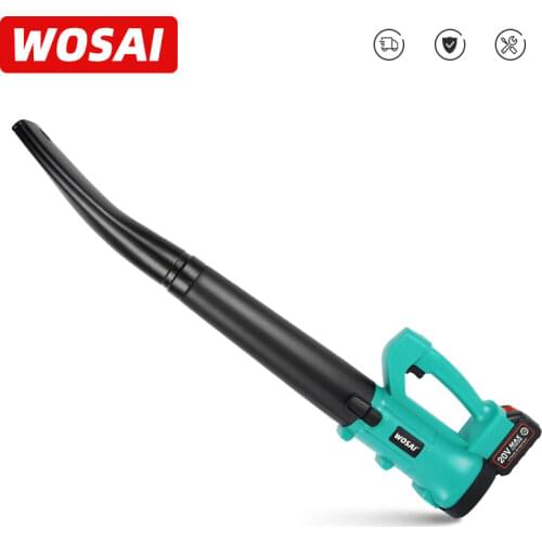 WOSAI 20V Cordless leaf Blower Cordless Blower Wind Pressure 5.4kpa Li-ion Battery Electric Air Blower Sweeper Garden Tools