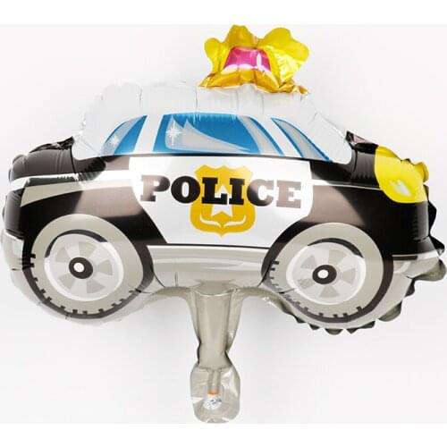 5pcs mini car aluminum foil balloons fire truck ambulance Tank air globos childrens toys decorations birthday party balloons