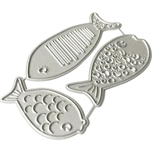 Fish Metal Cutting Dies Stencil Scrapbooking DIY Album Stamp Paper Card Emboss