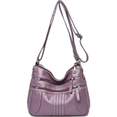 Women Pu Leather Handbag Casual Tote Bag Classic Bronze Ladies Shoulder Bag Fashion Lady Large Capacity Crossbody Purse New