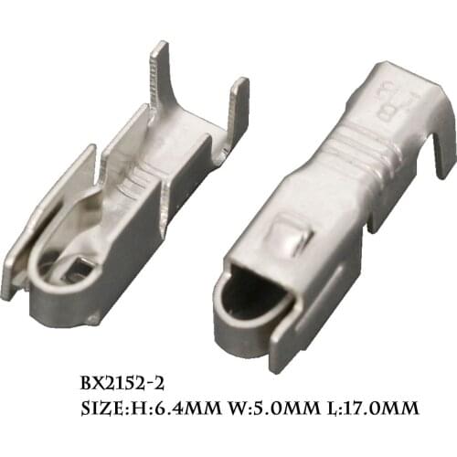 100 PCS BX2152-2 Automotive Circuit Fuse Terminal Instrument Terminal Fuse Holder Plug Spring Copper Terminal