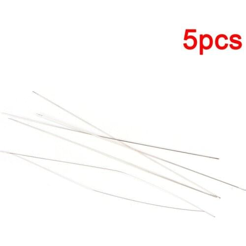 5 pieces) Big Eye Curved Beading Needles for beads and pearls Threading String Cord Easy Jewelry Making Tools in 3 sizes