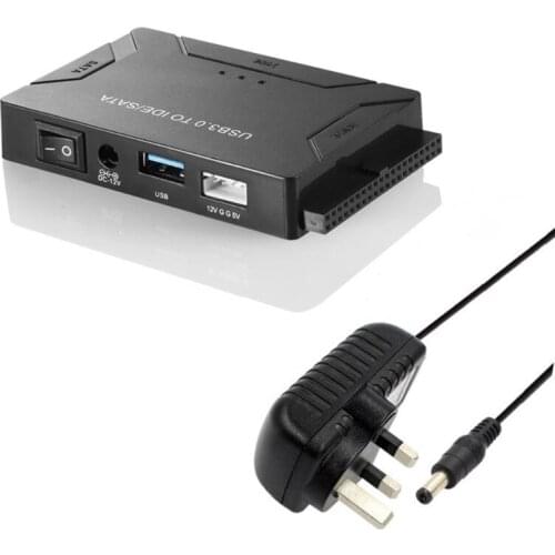 USB3.0 Hard Drive Adapter Three-Purpose USB3.0 to SATA/IDE Easy Drive Cable Multi-function EU/US/UK Standard