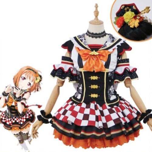 Anime Love Live! Sunshine!! Cosplay Costumes Takami Chika Cosplay Costume Halloween Carnival Party Women Cosplay Costume