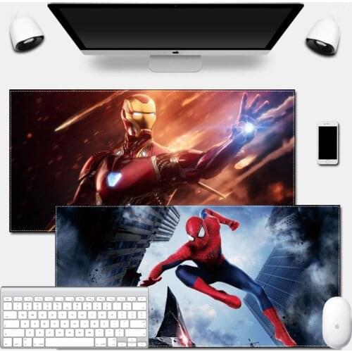 Large Kayboard Mouse Pad Gaming Table Desk Customize Marvel Avengers Ant Spider Man