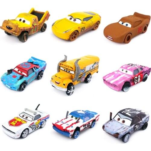 Disney Pixar Cars 3 Miss Fritter Lightning McQueen Jimbo Metal Diecast Toy Car 1:55 Loose Brand New In Stock & Free Shipping