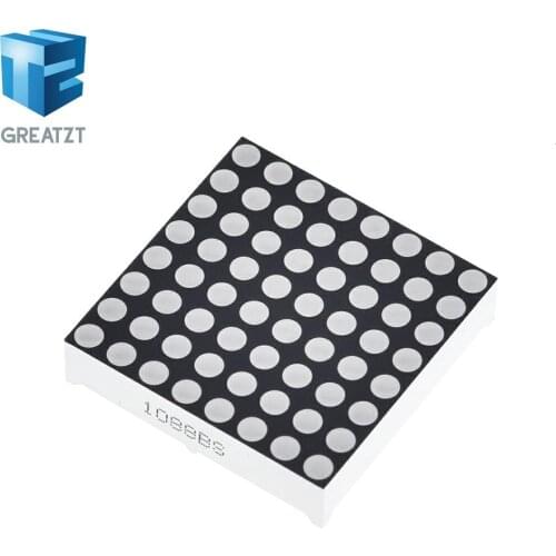 GREATZT 8x8 8*8 Mini Dot Matrix LED Display Red Common Anode Digital Tube 16-pin 20mmx20mm 1.9mm DIY Electronic Kit For Arduino