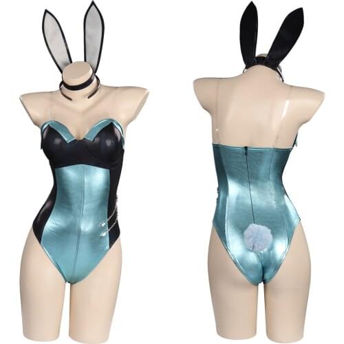 LoL Kaisa Daughter of the Void KDA Cosplay Costume Bunny Girls Jumpsuit Outfits Halloween Carnival Suit