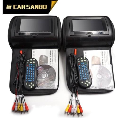 Best choose HR7718C 7 inch Car Headrest DVD player with zipper