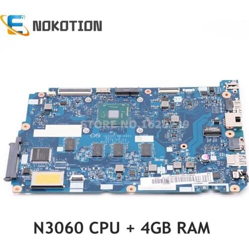 NOKOTION 5B20L46211 Laptop Motherboard FOR LENOVO IDEAPAD 110-15IBR CG520 NM-A801 SR2KN N3060 4G System Board Work Good