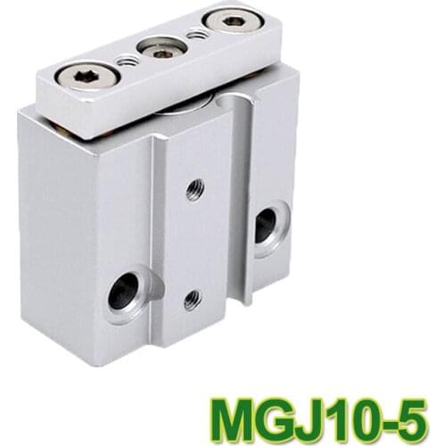 MGJ10-5 10mm bore 5mm stroke guide Rod pneumatic cylinder mgj10*5 Mini 3 rod pneumatic cylinder MGJ series