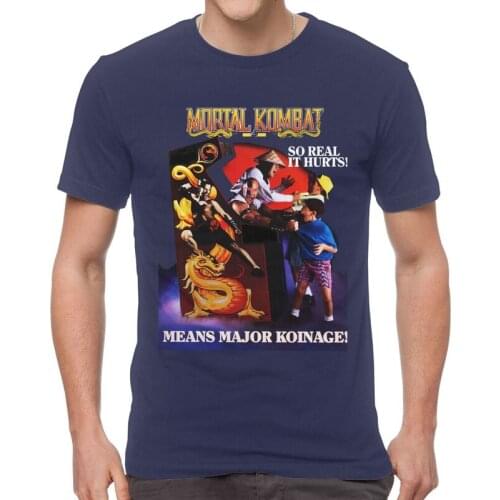 Vintage Retro Mortal Kombat T Shirt Men Cotton Print T-shirt Fashion Tshirt Short Sleeve Sub Zero Scorpion Tees Tops
