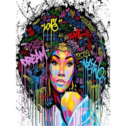 Woman Portrait DIY Embroidery Cross Stitch 11CT Kits Needlework Craft Set Printed Canvas Cotton Thread Home Wholesale