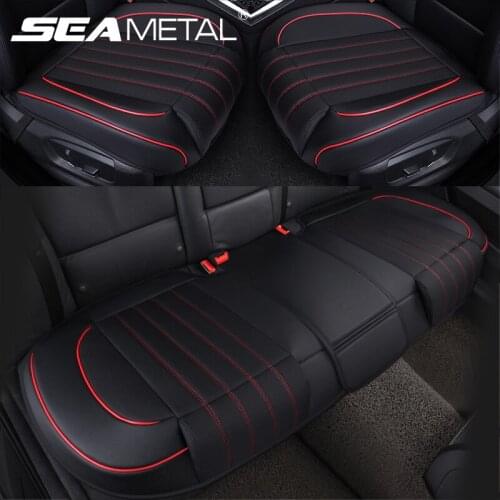 Universal Black Car Seat Cover Set Super Soft Car Seat Protector for Auto Chair Cushion Pads Mats Car Interior Accessories