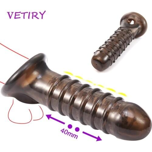 Cock Sleeve Penis Enlarger Dildo Enhancer Delayed Ejaculation Reusable Condoms For Men Realistic Penis Extender Sex Toys
